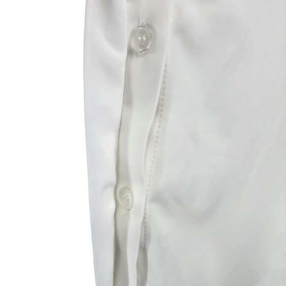 Eloquii Sleeveless Button Front Blouse Shirt Women's Plus Size 20 White - Picture 4 of 8